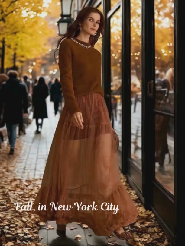 Trina Ruffled Tulle Skirt