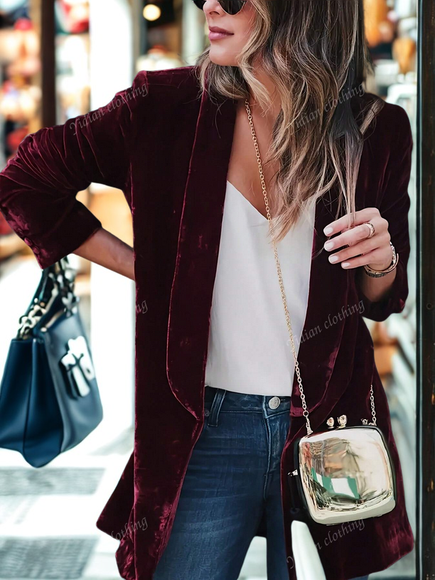 Samantha Velvet Blazer