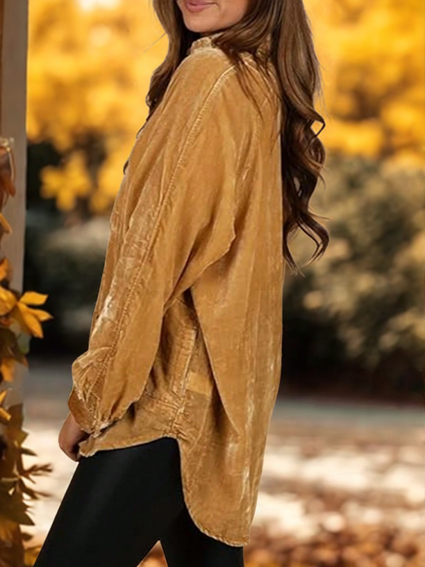 Sierra Gold Velvet Blouse
